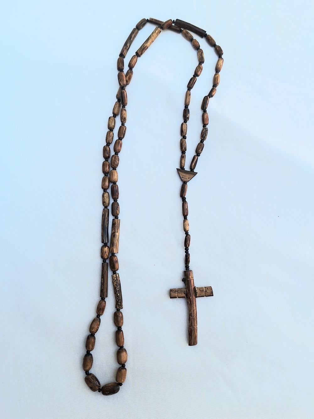 Vintage Religious Rosary Wood Cross